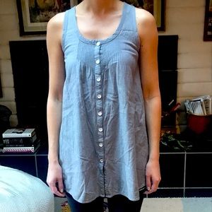 Grey Arbor Y2K Tunic Length Top